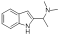 2-[1-(Dimethylamino)ethyl]indole, 96286-10-1, 结构式