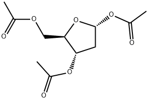 1,3,5-三乙酰基-2-脱氧-alpha-D-赤式戊呋喃糖 结构式