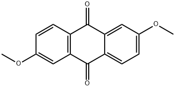 2,6-ジメトキシアントラキノン 化学構造式