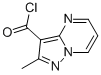 Pyrazolo[1,5-a]pyrimidine-3-carbonyl chloride, 2-methyl- (9CI) Structure