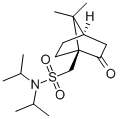 (1S,4R)-N,N-ジイソプロピル-7,7-ジメチル-2-オキソビシクロ[2.2.1]ヘプタン-1-メタンスルホンアミド 化学構造式
