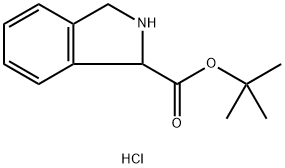 tert-butyl 2,3-dihydro-1H-isoindole-1-carboxylate 
hydrochloride Struktur