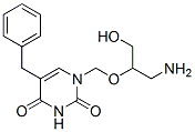 1-((2-hydroxy-1-(aminomethyl)ethoxy)methyl)-5-benzyluracil Struktur