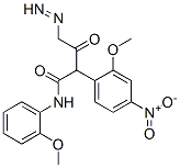 2-(2-methoxy-4-nitro-phenyl)diazenyl-N-(2-methoxyphenyl)-3-oxo-butanamide Struktur
