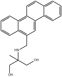 2-(クリセン-6-イルメチルアミノ)-2-メチル-1,3-プロパンジオール 化学構造式