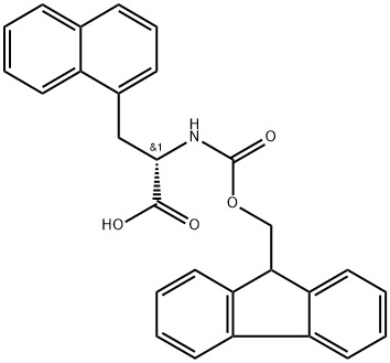 (S)-N-FMOC-1-ナフチルアラニン 化学構造式