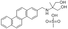 1,3-Propanediol, 2-((2-chrysenylmethyl)amino)-2-methyl-, methanesulfon ate (salt) 结构式