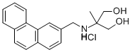 1,3-Propanediol, 2-methyl-2-((3-phenanthrenylmethyl)amino)-, hydrochlo ride 结构式