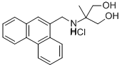 1,3-Propanediol, 2-methyl-2-((9-phenanthrenylmethyl)amino)-, hydrochlo ride Structure