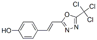 2-(TRICHLOROMETHYL)-5-(4-HYDROXYSTYRYL)-1,3,4-OXADIAZOLE 结构式