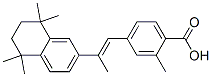 2-Methyl-4-[(E)-2-[(5,6,7,8-tetrahydro-5,5,8,8-tetramethylnaphthalen)-2-yl]-1-propenyl]benzoic acid 结构式