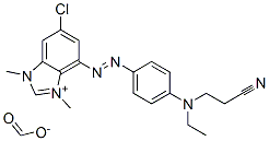 6-chloro-4-[[4-[(2-cyanoethyl)ethylamino]phenyl]azo]-1,3-dimethyl-1H-benzimidazolium formate|
