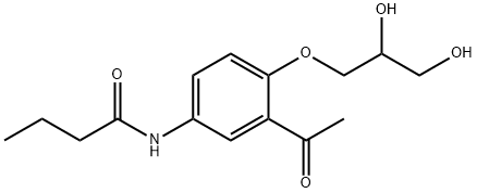 rac Des(isopropylaMino) Acebutolol Diol Struktur