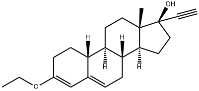 ノルエチンドロン3-エチルエーテル 化学構造式