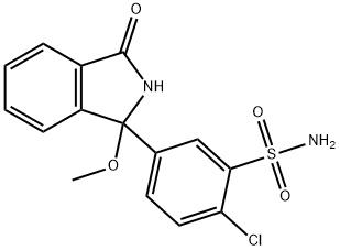 O-Methyl Chlorthalidone, 96512-76-4, 结构式