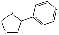 Pyridine,  4-(1,3-dioxolan-4-yl)- 结构式