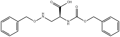 3-[(Benzyloxy)amino]-N-[(benzyloxy)carbonyl]-D,L-alanine Structure