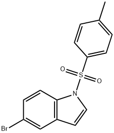 5-溴-1-[(4-甲基苯基)磺酰基]-1H-吲哚 结构式