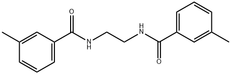 N,N'-(乙烷-1,2-二基)双(3-甲基苯甲酰胺) 结构式