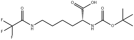N2-(叔丁氧基羰基)-N6-(2,2,2-三氟乙酰基)-D-赖氨酸 结构式