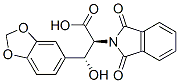 (2S,3R)-3-(1,3-Benzodioxol-5-yl)-3-hydroxy-2-[1,3-dihydro-1,3-dioxo-2H-isoindol-2-yl]propionic acid 结构式