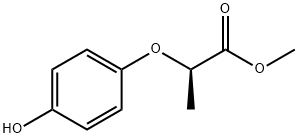 (R)-(+)-2-(4-羟基苯氧基)丙酸甲酯, 96562-58-2, 结构式