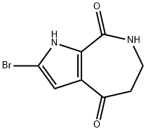 2-溴-6,7-二氢-1H,5H-吡咯并[2,3-C]氮杂烷-4,8-二酮, 96562-96-8, 结构式