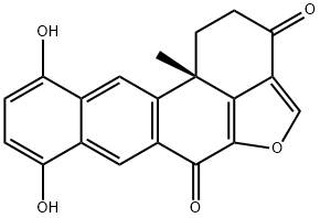 (S)-8,11-ジヒドロキシ-12bβ-メチル-1H-5-オキサベンゾ[k]アセフェナントリレン-3,6(2H,12bH)-ジオン 化学構造式