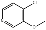 4-クロロ-3-メトキシピリジン 化学構造式