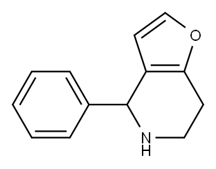 4-苯基-4,5,6,7-四氢呋喃[3,2-C]吡啶 结构式