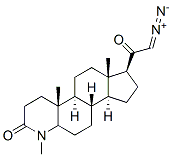 21-diazo-4-methyl-4-azapregnane-3,20-dione 结构式