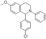 Isoquinoline, 1,2,3,4-tetrahydro-1-(4-chlorophenyl)-6-methoxy-2-phenyl - 结构式