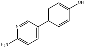4-(6-氨基吡啶-3-基)苯酚 结构式