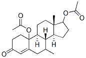 7-methyl-10,17-diacetoxy-4-estren-3-one 结构式
