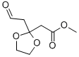 METHYL 2-(2-(FORMYLMETHYL)-1,3-DIOXOLAN-2-YL)ACETATE 结构式