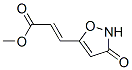 2-Propenoicacid,3-(2,3-dihydro-3-oxo-5-isoxazolyl)-,methylester,(E)-(9CI) 结构式