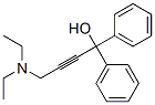 1,1-ジフェニル-4-(ジエチルアミノ)-2-ブチン-1-オール 化学構造式