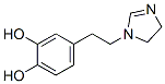 1,2-Benzenediol, 4-[2-(4,5-dihydro-1H-imidazol-1-yl)ethyl]- (9CI) Structure