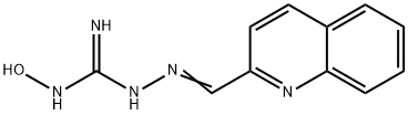 (2-quinolinylmethylene)-N-hydroxy-N'-aminoguanidine Structure