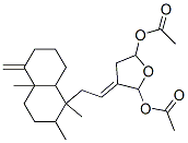 3-[2-(Decahydro-1,2,4a-trimethyl-5-methylenenaphthalen-1-yl)ethylidene]tetrahydrofuran-2,5-diol diacetate 结构式