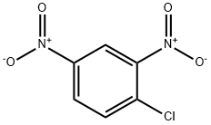 1-クロロ-2,4-ジニトロベンゼン 化学構造式
