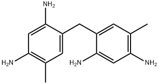 4-[(2,4-diamino-5-methyl-phenyl)methyl]-6-methyl-benzene-1,3-diamine 结构式