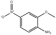 2-メトキシ-4-ニトロアニリン 化学構造式