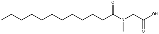 N-十二烷酰基肌氨酸 结构式