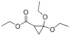 Cyclopropanecarboxylic acid, 2,2-diethoxy-, ethyl ester (9CI) Structure