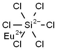 europium(2+) hexachlorosilicate(2-) Structure