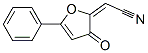 (2E)-2-(3-oxo-5-phenyl-2-furylidene)acetonitrile Structure