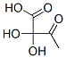 Butanoic acid, 2,2-dihydroxy-3-oxo- (9CI) Structure
