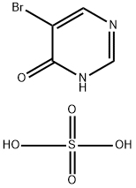 5-溴嘧啶-4-酮半硫酸盐 结构式