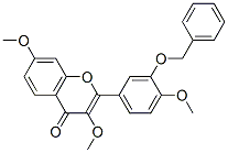 2-(3-Benzyloxy-4-methoxyphenyl)-3,7-dimethoxy-4H-chromen-4-one 结构式